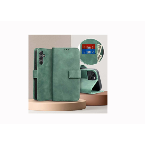 Θήκη Tender για Samsung A556 Galaxy A55 5G Flip Cover Green Θήκη Tender για Samsung A556 Galaxy A55 5G Flip Cover Green