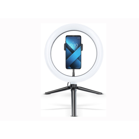 Led Ring Light DX-260 Με Τρίποδο και Βάση για το Κινητό White