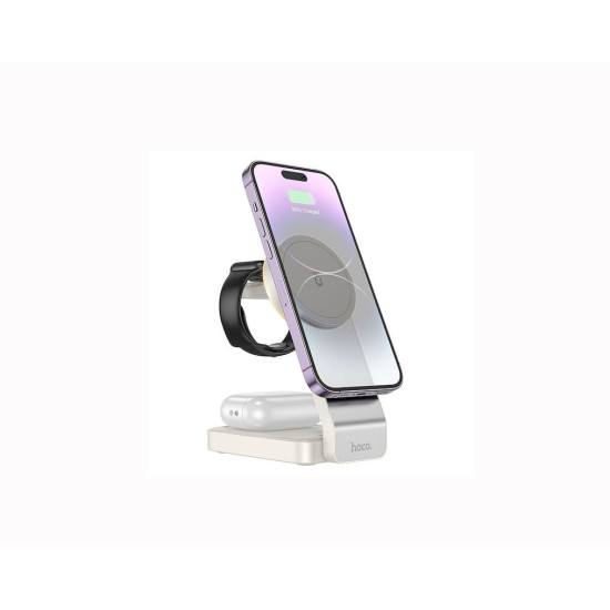 Βάση ασύρματης φόρτισης Hoco CQ3 15W White