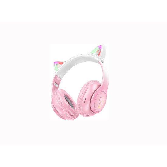 Bluetooth Ηeadpset Hoco W42 Cat Ears Over Ear Cherry Blossom Bluetooth Ηeadpset Hoco W42 Cat Ears Over Ear Cherry Blossom