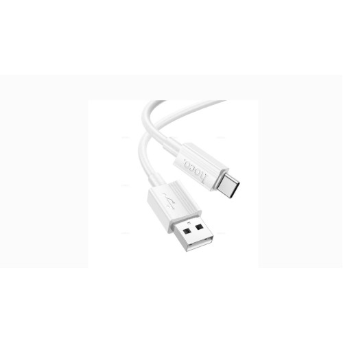 Data cable Hoco X107 USB-A to Type-C 1m White