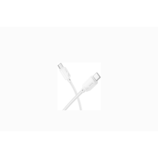 Data cable Hoco X113 Type-C Male to Type-C Male 60W 1m White