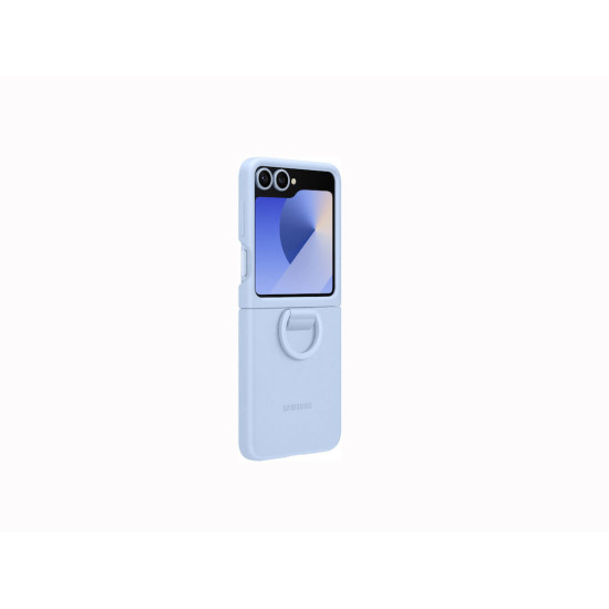 Θήκη Samsung EF-PF741TJE για F741 Galaxy Z Flip 6 Silicone Cover With Ring Blue Original
