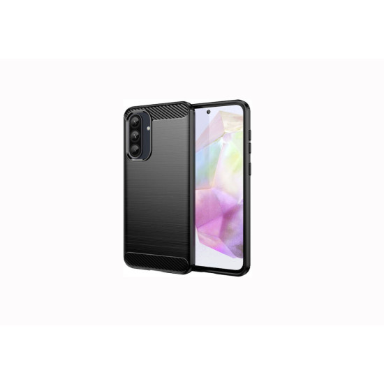 Θήκη Carbon για Samsung A566 Galaxy A56 5G Back Cover Black