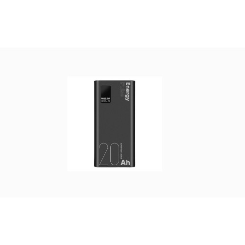 Power Bank Obal Me EnergyPulse 20000mAh 1x USB-A & 1x Type-C 22.5W Black Power Bank Obal Me EnergyPulse 20000mAh 1x USB-A & 1x Type-C 22.5W Black