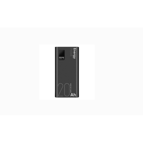 Power Bank Obal Me EnergyPulse 20000mAh 1x USB-A & 1x Type-C 22.5W Black Power Bank Obal Me EnergyPulse 20000mAh 1x USB-A & 1x Type-C 22.5W Black
