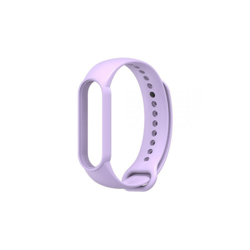 Xiaomi Mi Band 5 Strap Light Purple Λουράκι Σιλικόνης OEM