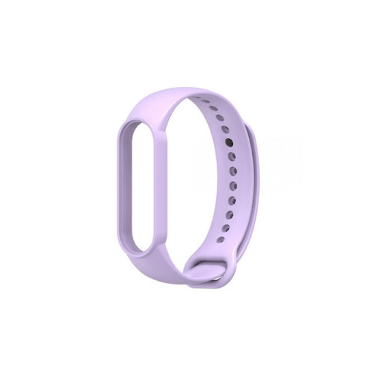 Xiaomi Mi Band 5 Strap Light Purple Λουράκι Σιλικόνης OEM