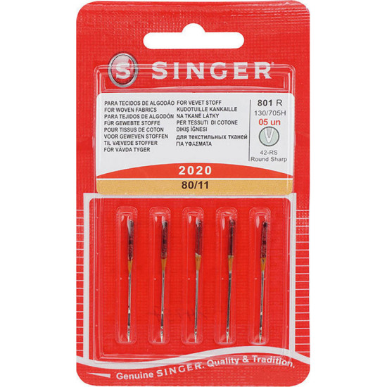 Βελόνες Ραπτομηχανής Singer 5τμχ M2020-12/80
