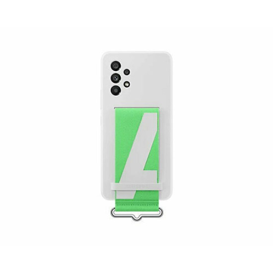 Θήκη Samsung EF-GA536TWE για A536 Galaxy A53 Back Cover Silicone With Strap White Original Θήκη Samsung EF-GA536TWE για A536 Galaxy A53 Back Cover Silicone With Strap White Original