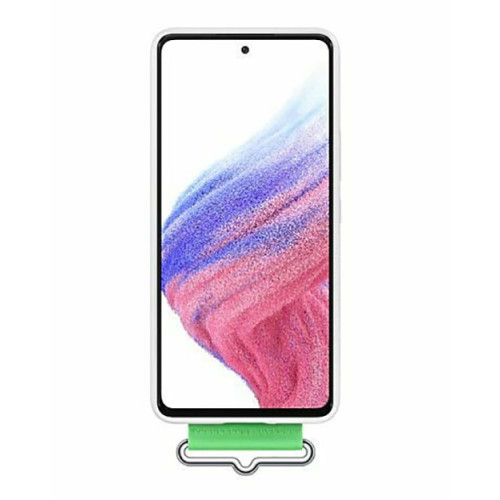 Θήκη Samsung EF-GA536TWE για A536 Galaxy A53 Back Cover Silicone With Strap White Original